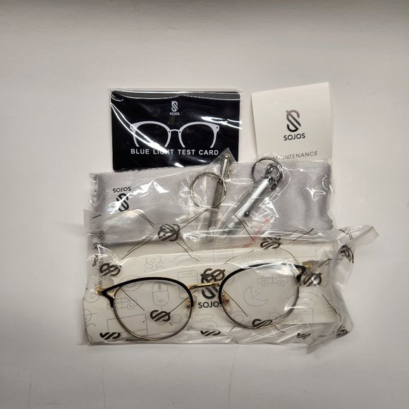 SOJOS Blue Light Blocking Glasses Small Cat Eye Women Computer Eyeglasses - Picture 12 of 15